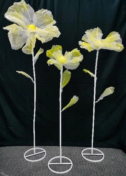 Organza Flower Big Flower 1 x 3 40x120cm 60x140cm 80x170cm